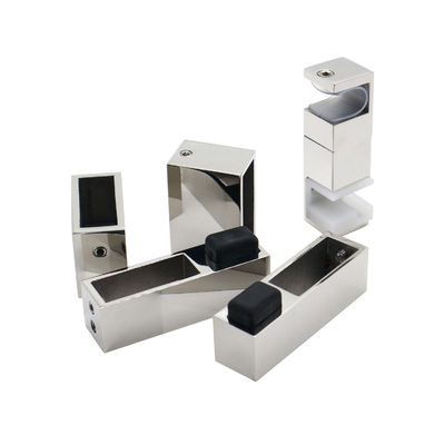Frameless Stainless Steel Rollers Hanging Wheel Rail Track Sliding Barn Shower Glass Door Hardware Kits