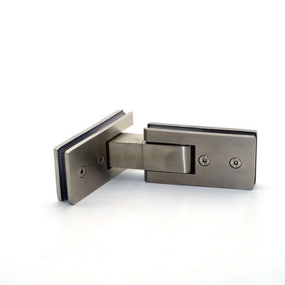 Glass Clamp Black Shower Door Hinge Long Life and Sleek Design for Bathrooms