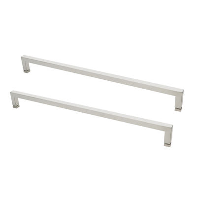 203*203mm Hotel Glass Sliding Door Long Black Pull Handle for Single Sided Shower Door