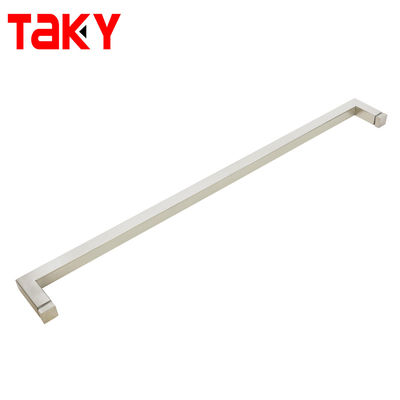 203*203mm Hotel Glass Sliding Door Long Black Pull Handle for Single Sided Shower Door