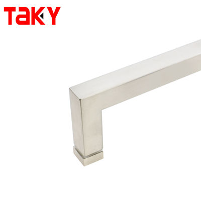 203*203mm Hotel Glass Sliding Door Long Black Pull Handle for Single Sided Shower Door