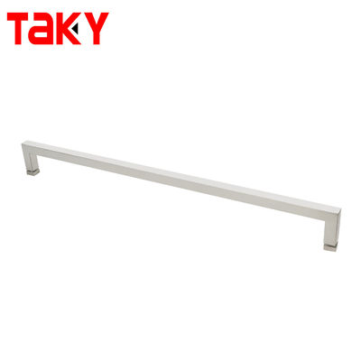 203*203mm Hotel Glass Sliding Door Long Black Pull Handle for Single Sided Shower Door