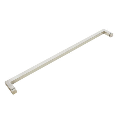 203*203mm Hotel Glass Sliding Door Long Black Pull Handle for Single Sided Shower Door