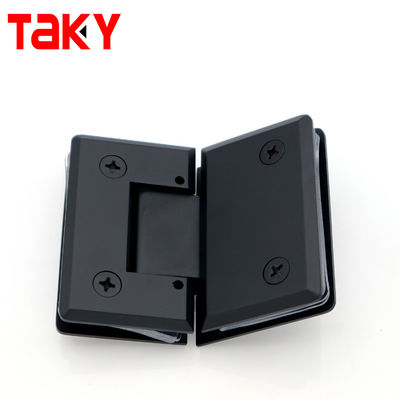 Glass Door Hardware Adjustable 135 Degree Glass to Glass Beveled Edge Shower Door Hinge