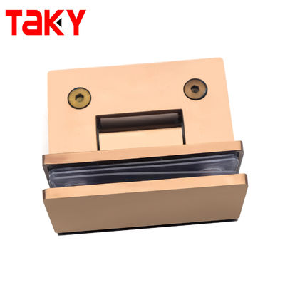 Customizable Stainless Steel 304 Shower Door Hinge in Rose Gold for 45KG Door Weight