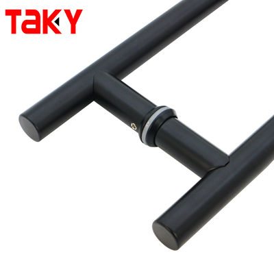 Glass and Wooden Door Handle for Office Sided Push Pull Puxadores para Porta de Vidros