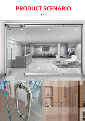 Hotel Bathroom Shower Glass Door Pull Handle Stainless Steel 304 Glass Door Handle