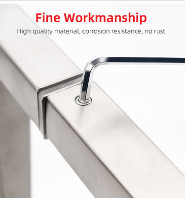 Modern Design Stainless Glass Door Handle for Back To Back Building Standard Internal
