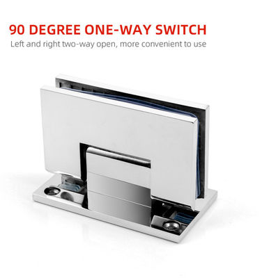 Bathroom 90 Degree Heavy Duty Stainless Steel Glass Shower Door Pivot Wall Hinge