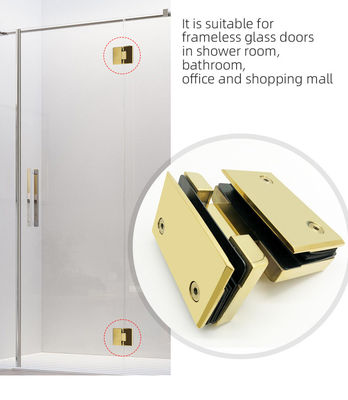 Upgrade Your Bathroom with 90*55mm Adjustable Function Shower Glass Hinge Wall to Wall