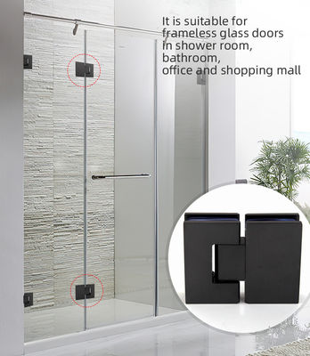 180 Degree Alloy Glass to Glass Bathroom Shower Hinge for 8-12mm Glass Modern Design Style
