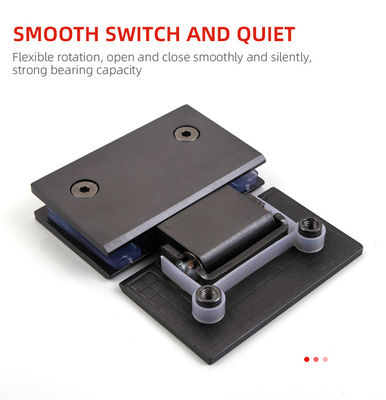 180 Degree Alloy Glass to Glass Bathroom Shower Hinge for 8-12mm Glass Modern Design Style