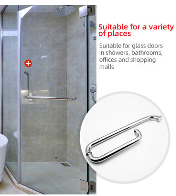 Interior Sliding Glass Door Pull Handle in SS 304 Stainless Steel with Polished Finish