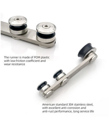60kg Load Bearing Glass Sliding Shower Door Fitting for 8-10mm Glass PSS/SSS Hardware