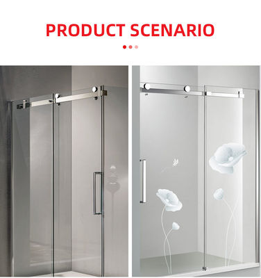 Sliding Glass Door Fittings Set for Hotel Shower Enclosure Frameless Glass Barn Door