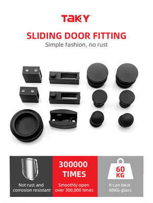 Sliding Glass Door Fittings Set for Hotel Shower Enclosure Frameless Glass Barn Door