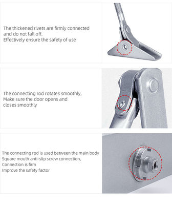 Max Door Weight 45-65kg Aluminum Alloy Auto Sliding Door Closer with Customized Finish