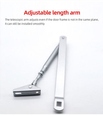 Adjustable Hidden Hydraulic Door Closer for Standard Applications and Smooth Closing