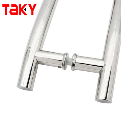 Customized S Shape Round Tube Back to Back Glass Sliding Door Pull Handle
