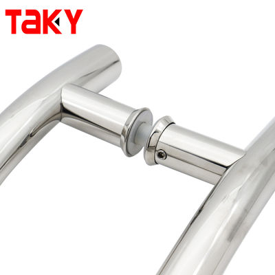 Customized S Shape Round Tube Back to Back Glass Sliding Door Pull Handle