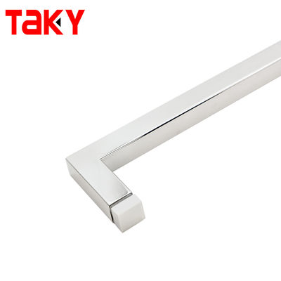 Stainless Steel Shower Room Glass Door Square Long Polished Sliding Glass Door Handle