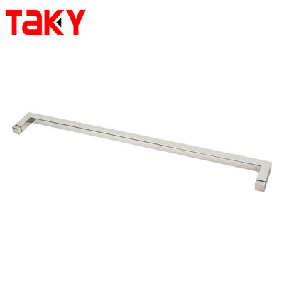 Stainless Steel Shower Room Glass Door Square Long Polished Sliding Glass Door Handle