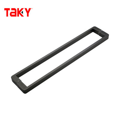 Contemporary Black Stainless Steel Bathroom Door Handle Glass Shower Handle
