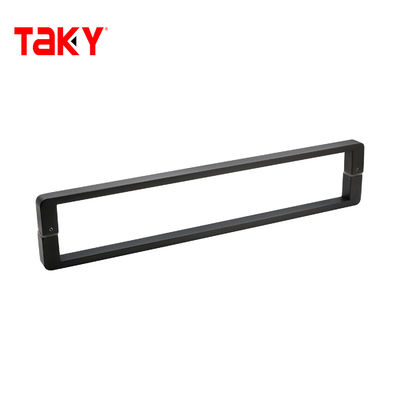 Contemporary Black Stainless Steel Bathroom Door Handle Glass Shower Handle