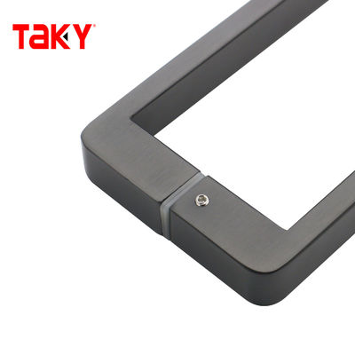 Contemporary Black Stainless Steel Bathroom Door Handle Glass Shower Handle