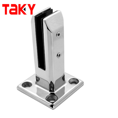 8-12mm Stainless Steel Bolt Down Glass Railing Clamp