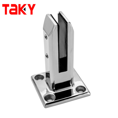 8-12mm Stainless Steel Bolt Down Glass Railing Clamp