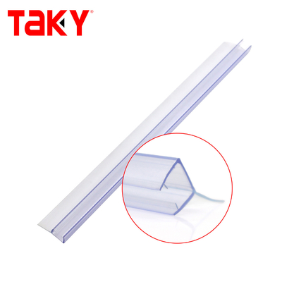 PVC Shower Door Seal Strip 6-12mm Transparent Waterproof
