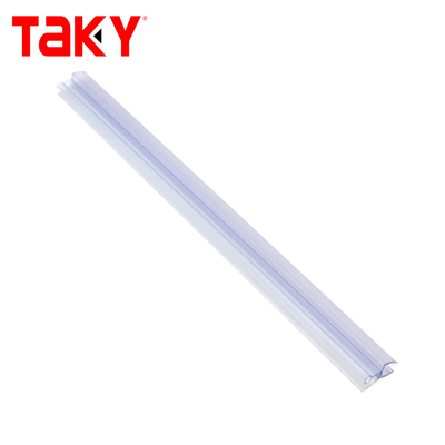 Frameless PVC Shower Door Bottom Seal Strip 10mm Transparent