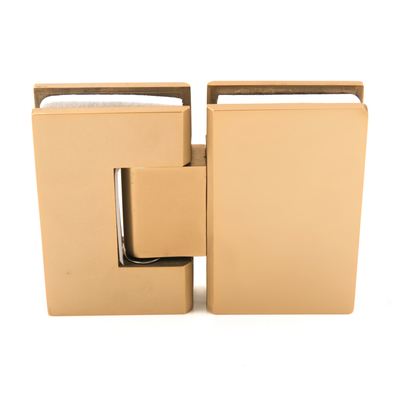 Stainless Steel Golden Shower Door 180 Degree Square Glass Door Hinge