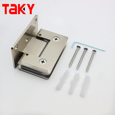 Bathroom Stainless Steel Sanding Glass Door Hinge 90 Degree Wall to Glass Door Hinge