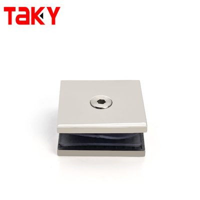 Square Shower Glass Door Clamp Bathroom Wall to Glass Mount Clamp