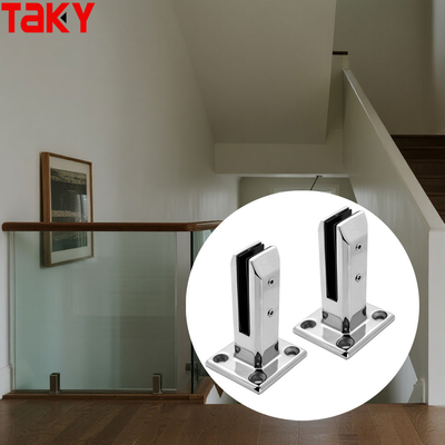Stainless Steel Adjustable Mounted Stainless Glass Handrail Bracket Stair Handrail Frameless Glass Bracket Clamp