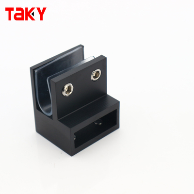 F Shape Wall Mount Bathroom Shower Screen Hardware Connector Clamp