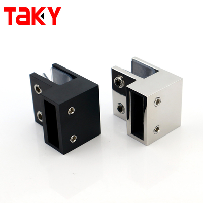 F Shape Wall Mount Bathroom Shower Screen Hardware Connector Clamp