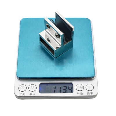 F Shape Wall Mount Bathroom Shower Screen Hardware Connector Clamp