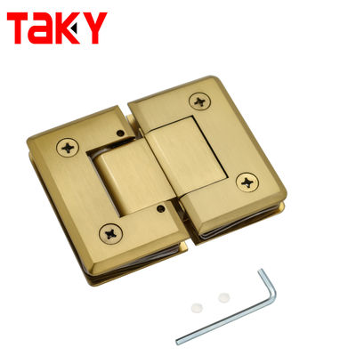 Satinless steel 180 Degree Glass to Glass Hinge Mount Shower Glass Door Hinge