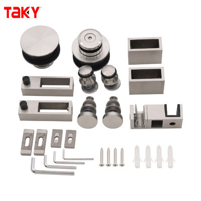 Hot Selling Frameless Shower Room Accessories Fitting Sliding Glass Door System Kit