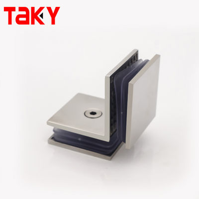 Factory Manufacturer 90 Degree Glass Railing Clamp Double Panel Clip Glass Door Clamps