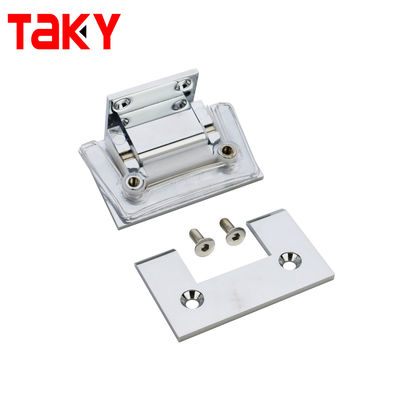 SSS 304 Shower Room Short Plate Door Hinges Double Action Full Size Shower Hinge Wall to Glass Door Hinge