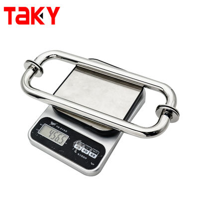 Modern Back to Back Towel Bar Frameless Stainless Steel Shower Glass Door Pull Handle