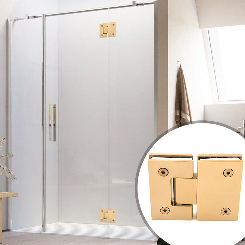 Modern Design Rose Gold Shower Hinge for Bifold Glass Shower Door Cerniere Box Doccia