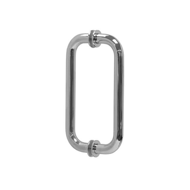 Customized 304 Stainless Steel Glass Door Pull Handles for Hotel Interior Design