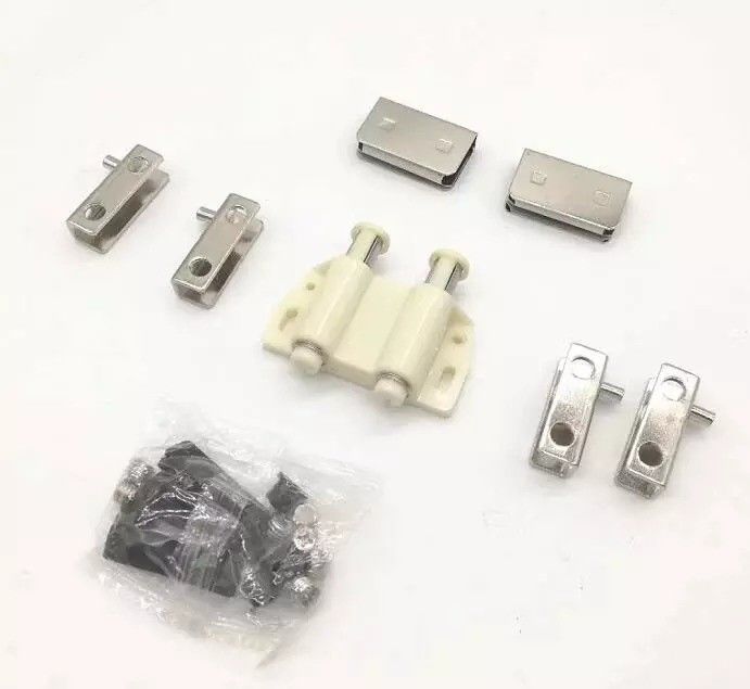 Smooth-Operating Glass Door Pivot Hinge Sets with Magnetic Catch Latch PSS/SSS Finish