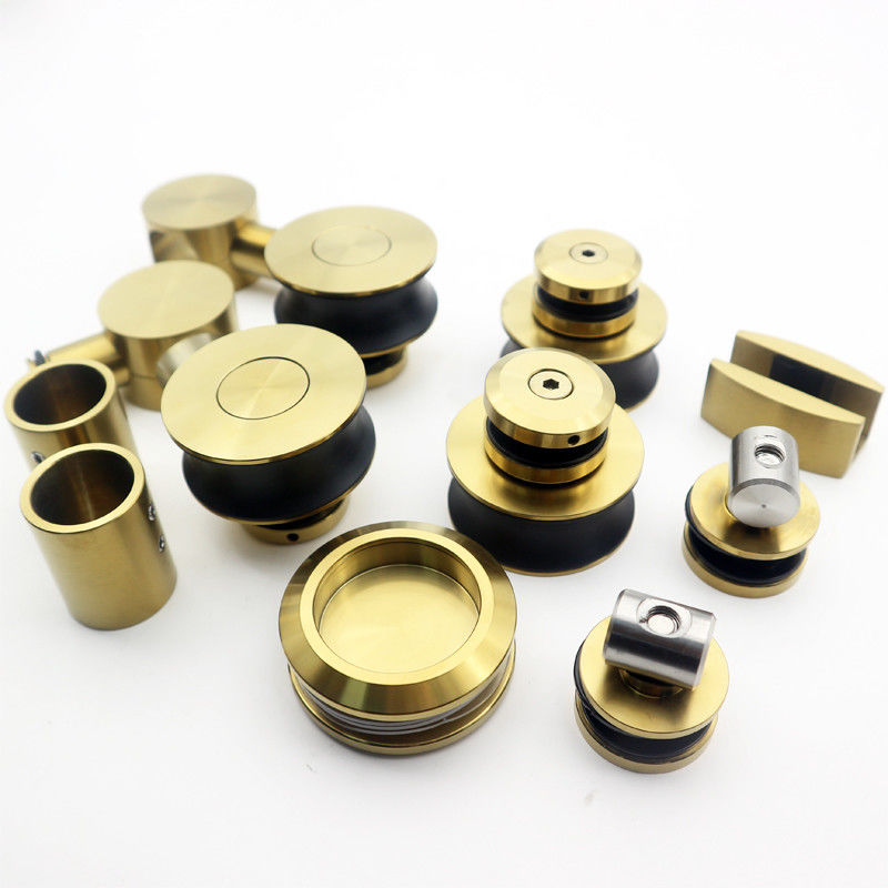 Highly Resistant American Style Satin Gold 70MM Wheel Exterior Automatic Sliding Door