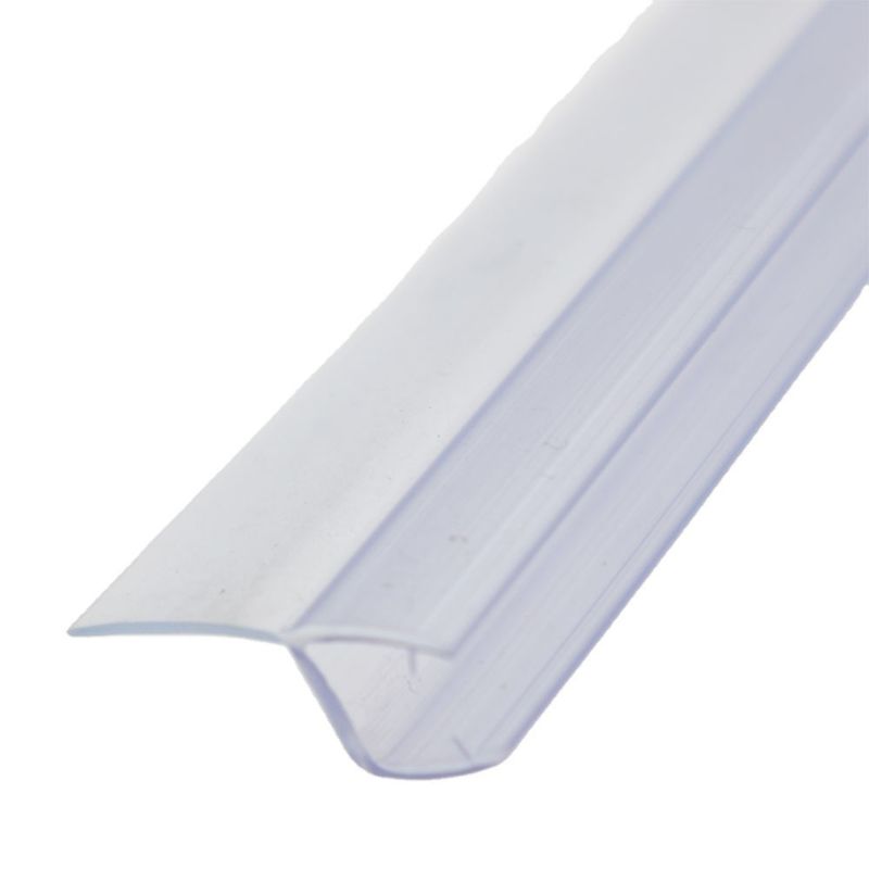 Sliding Shower Door Seal 8-12mm Weatherproof Rubber Strip for Glass Thickness 5-12mm